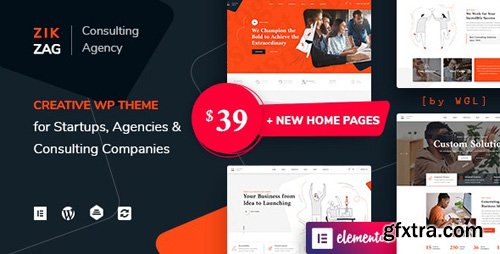 ThemeForest - ZikZag v1.0 - Consulting & Agency WordPress Theme - 26119903 - NULLED