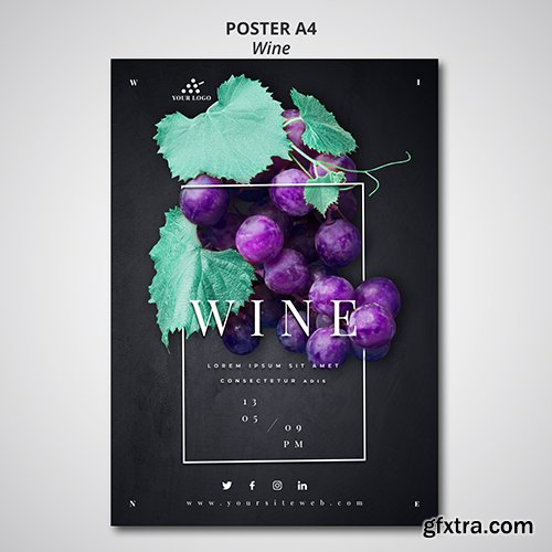 Wine company poster design