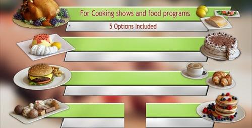 Videohive - Cooking TV Lower Third Pack (5)