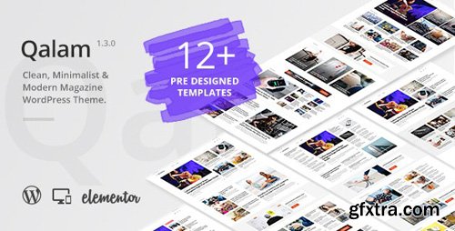 ThemeForest - Qalam v1.3.0 - NewsPaper and Magazine WordPress Theme - 24021107