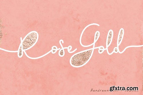 Rose Gold Font