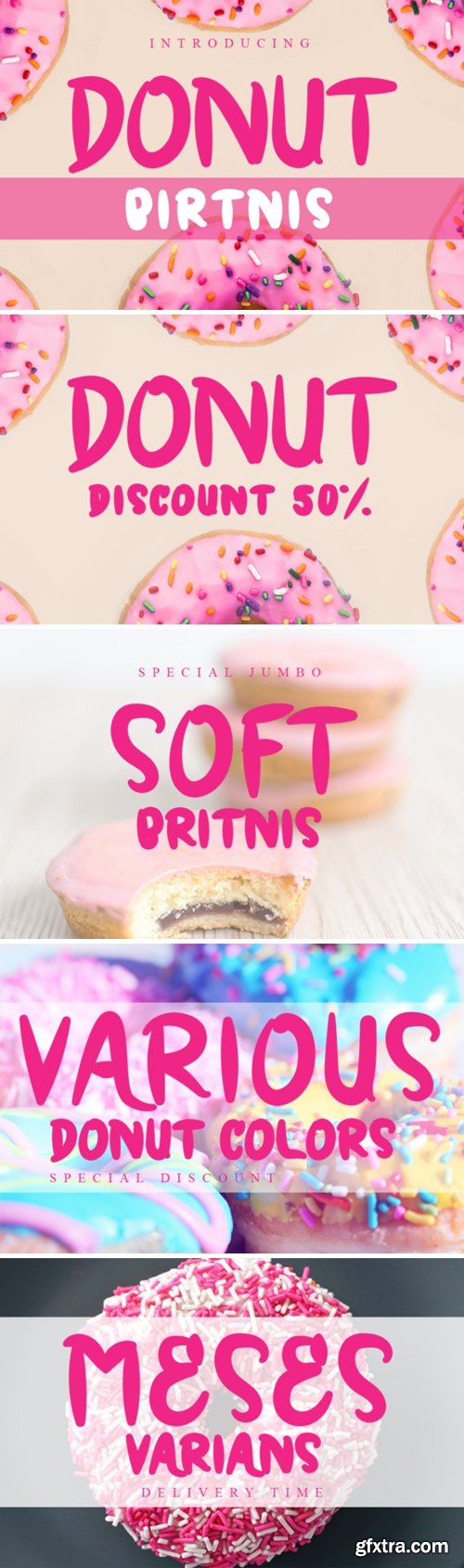 Donut Birtnis Font