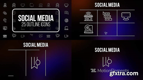 me14681160-social-media-outline-icons-montage-poster