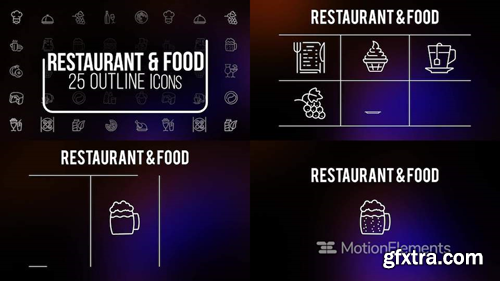 me14681190-restaurant-food-outline-icons-montage-poster