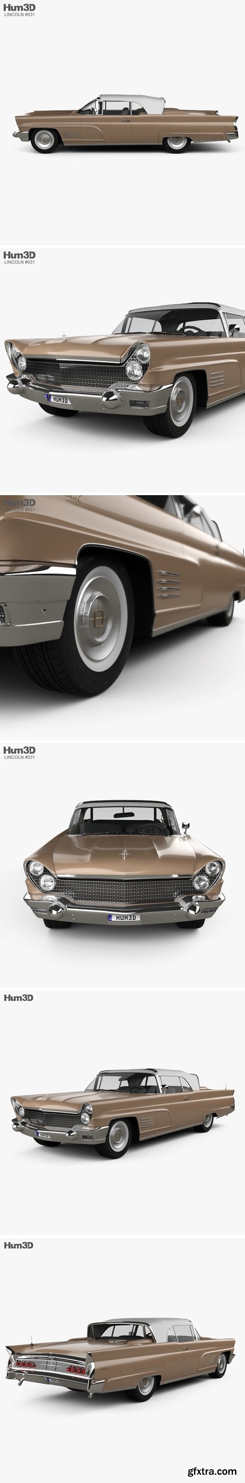 Lincoln Continental Mark V 1960 3D model