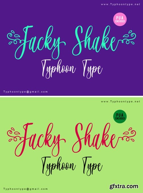 Jacky Shake Font