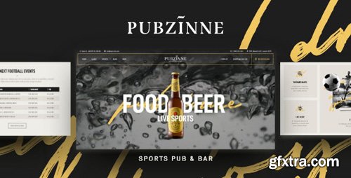 ThemeForest - Pubzinne v1.0.0 - Sports Bar WordPress Theme - 26405573