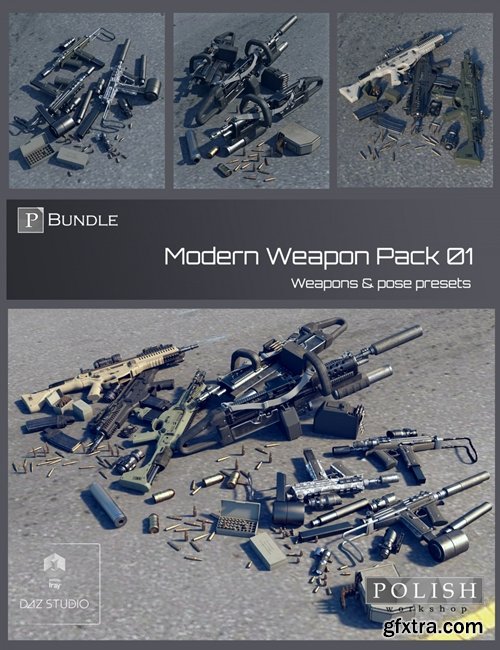 Modern Weapon Pack Bundle 01