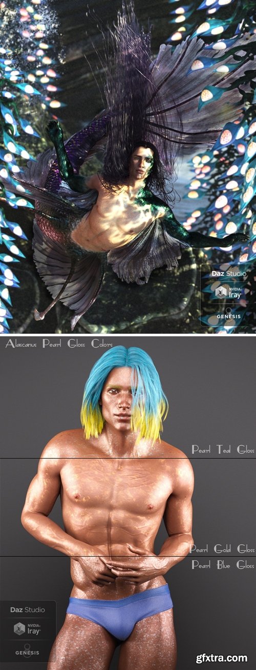 Daz3D - Alascanus Merman Add-Ons