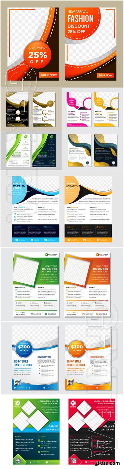 Design vector template for brochure, flyer, magazine