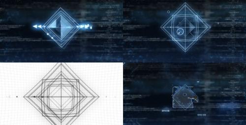 Videohive - SCI-FI Shapes Logo Reveal