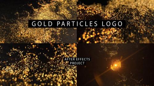 Videohive - Gold Particles Logo
