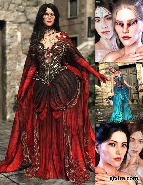 Daz3D - The Queen of Thorns Bundle