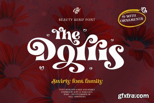 CM - Dorris - Swirly font family 4818798