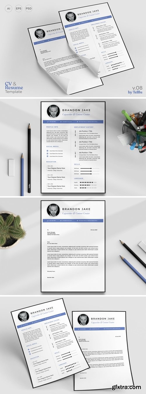 Resume CV Template v.08