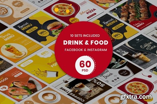 Drink & Food Banner Templates