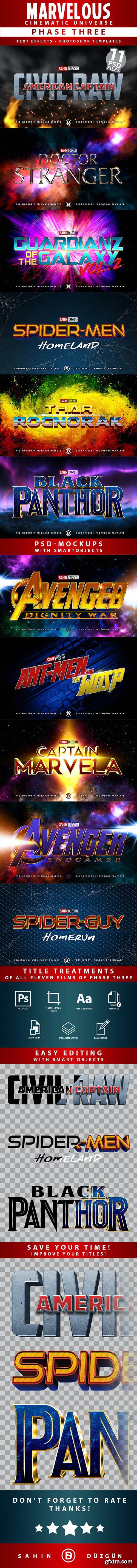 GraphicRiver - Marvelous Cinematic Universe - Phase Three 26501541