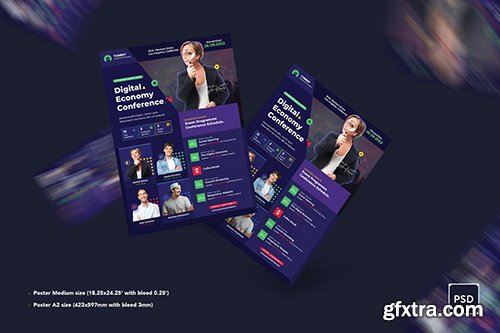 Conference Poster PSD Template