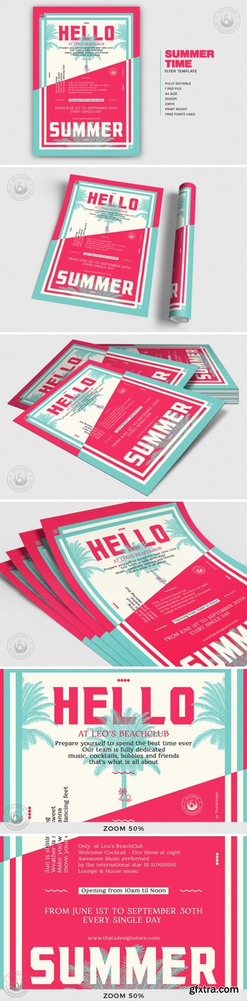 CreativeMarket - Summertime Flyer Template V4 4905809