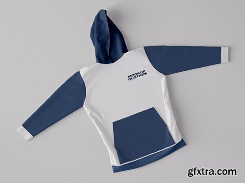 Top View of Hoodie Sweatshirt Mockup 346305217