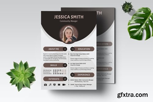 CV Resume Professional Template Vol. 16