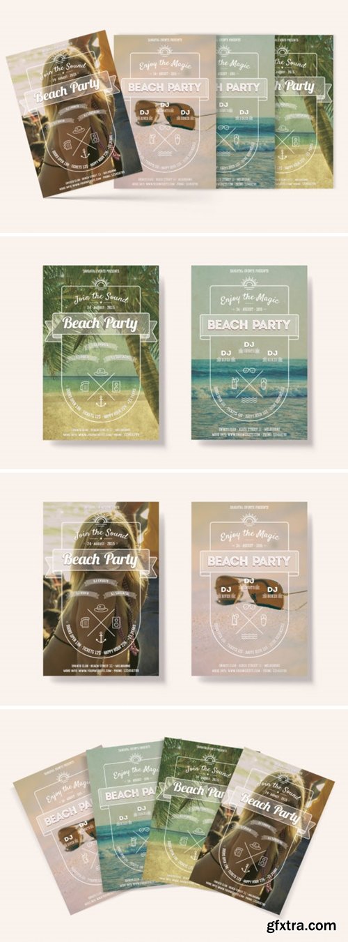 Beach Party Flyers 4057799