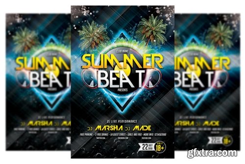 Summer Beat Party Flyer template