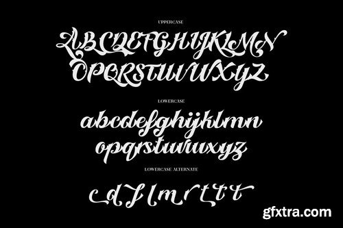 Custody Script - Tattoo Font