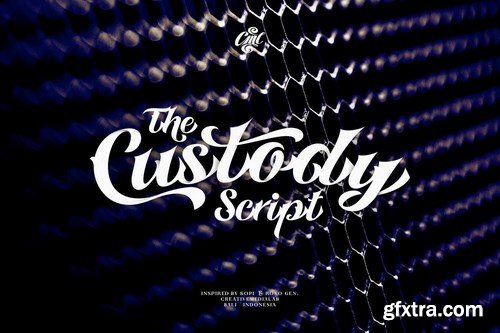 Custody Script - Tattoo Font