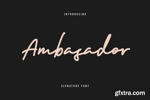 Ambasador Signature Font