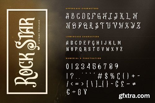 Rockstar- Vintage Decorative Typeface