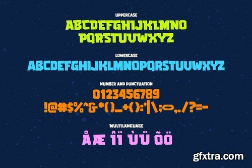 GAMERIA - Blocky gaming font