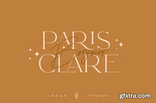 The Lamore Sans & Script Typeface- Regular Version