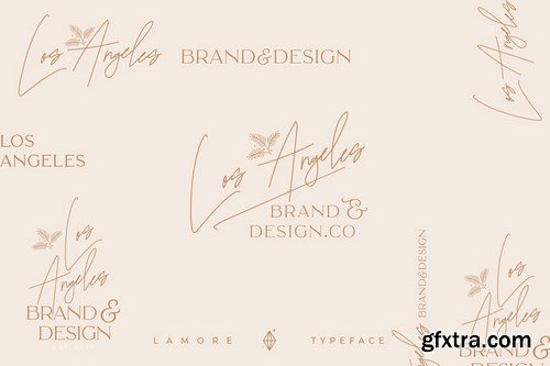 The Lamore Sans & Script Typeface- Regular Version