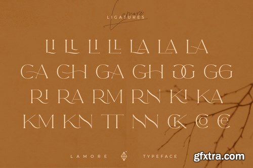 The Lamore Sans & Script Typeface- Regular Version