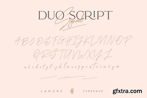 The Lamore Sans & Script Typeface- Regular Version