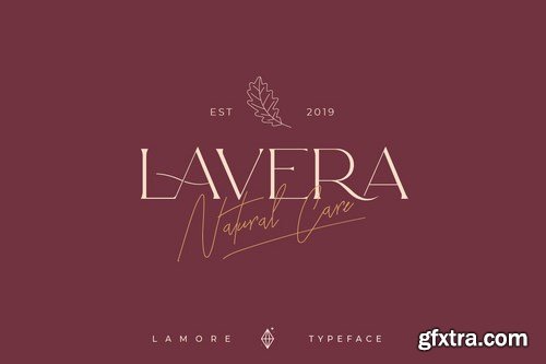 The Lamore Sans & Script Typeface- Regular Version