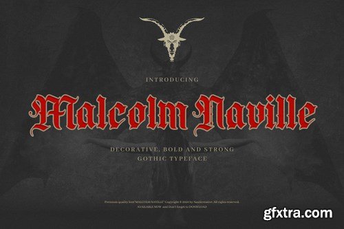 Malcolm Naville - Vintage Gothic Blackletter