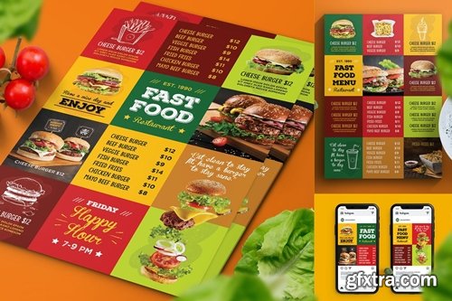 Fast Food Menu Flyer