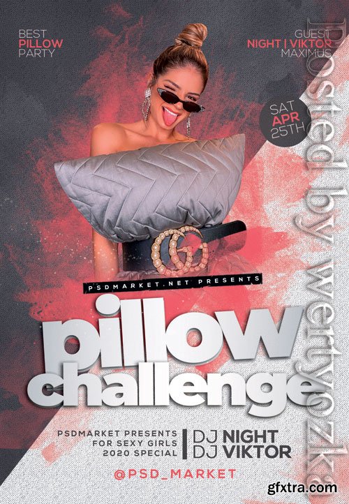 Pillow challenge - Premium flyer psd template