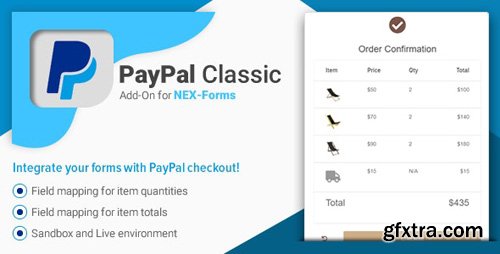 CodeCanyon - PayPal for NEX-Forms v7.5.12.1 - 12311864