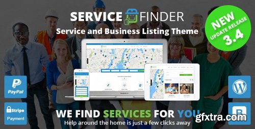ThemeForest - Service Finder v3.4 - Provider and Business Listing WordPress Theme - 15208793
