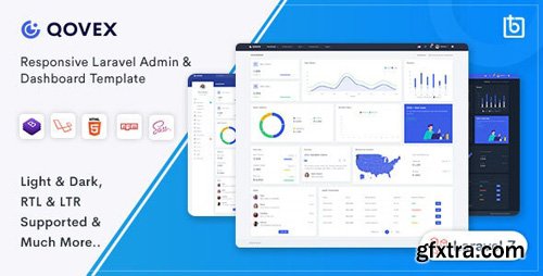 ThemeForest - Qovex v1.0.0 - Laravel Admin & Dashboard Template - 26589544