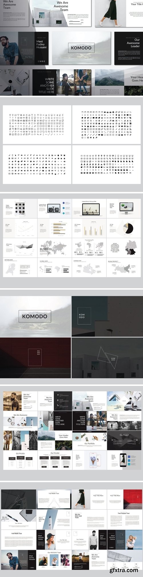 Komodo Powerpoint, Keynote and Google Slides Templates