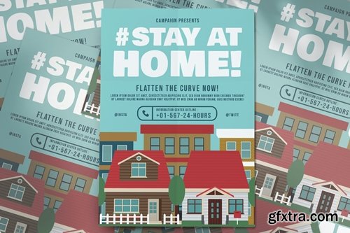 Stay At Home Campaign Flyer