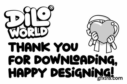 Dilo World - Cartoon font