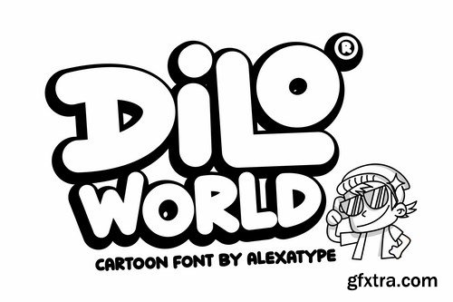 Dilo World - Cartoon font