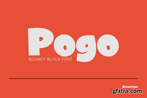 Pogo - Bouncy Black font