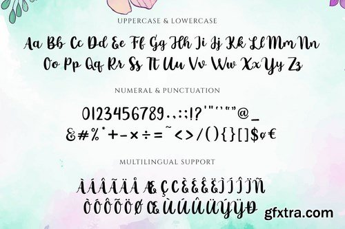 Gardenia Script with Swash Font