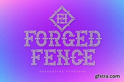 CM - Forged Fence Typeface 3773790